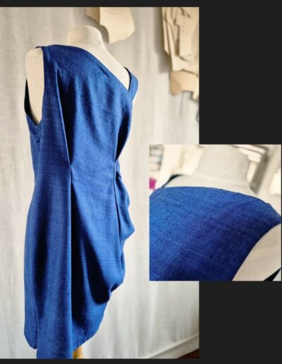 Robe Création Bleue©Tex-Stylez-Vous-Atelier-Couture-Soissons