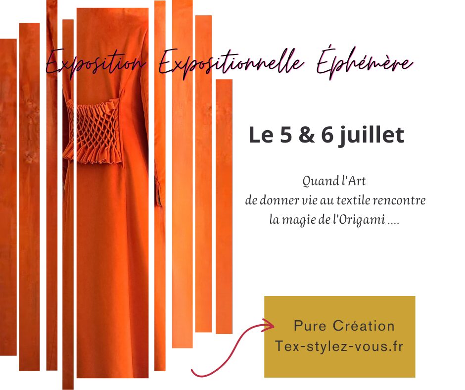 Tex-stylez-vous.fr Création textile. Couture Soissons Inspiration Japon Exposition Empreintes 2025 à Serzy et Prin Champgne-Montagne de Reims Grand Est