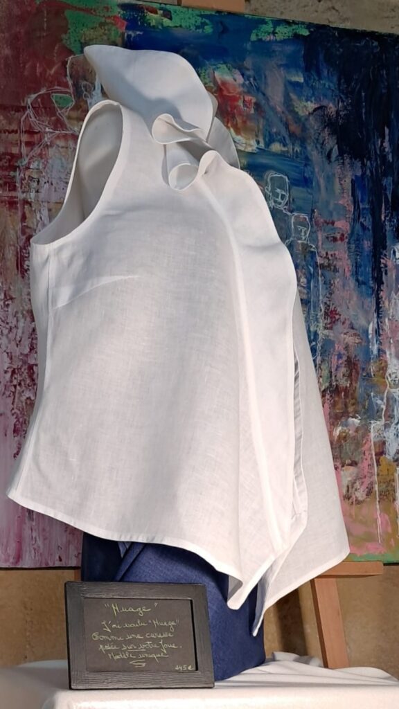 Cache-Coeur-Nuages@Tex-Stylez-Vous-Création Christine Cagnet©Modèle unique Nuage Coton Blanc Top-Veste-Femme (6)